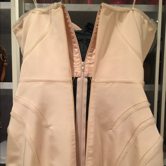 SOLD Zac Posen Runway Couture Ivory Silk Gown 4 - Picture 7 of 8